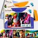 QUOKKA 100 Piece Dementia Activities for Adults - 3 Set Dementia Puzzles for Elderly - Large Piece Gifts Products for Seniors - Alzheimers Jigsaw Puzzle Games for Adults with Beavers, Cats and Dog
