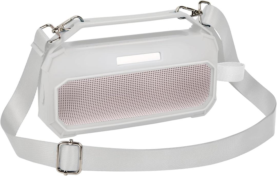 Case for Bose New SoundLink Flex Portable Bluetooth Speaker (2nd Gen)/ for Bose SoundLink Flex Bluetooth Speaker Silicone Carrying Travel Gel Soft Skin Cover (White)