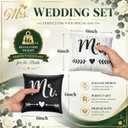 11 Pcs Wedding Cornhole Game Set, Mr & Mrs Cornhole Bags