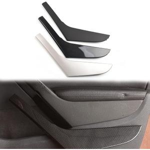 Interior Car Front Rear Left Right Door Handle Cover Panel Trim Replacement for 4 Door VW Golf 6 Sedan GTI MK6 2009-2014 (Carbon Fiber-Left)