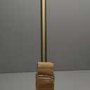 Deco Window Adjustable Curtain Rod for Windows 44 to 120 Inch Extendable Heavy Duty 1 Inch Iron Drapery Pole with End Cap Finials Wall Mounted French Door Curtain Rods (Pack of 1, Antique Brass)