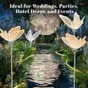 3-Color Butterfly Floor Lamp - Adjustable Wedding/Home LED Lighting, Ceiling Hanging & Standing Dual Use Decorative Lamp, 1 Pack 80cm(31.4") Elegant Butterfly Shape Floor Light