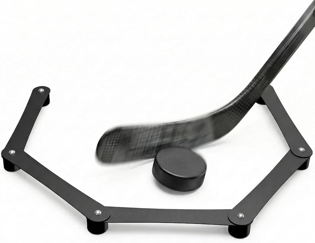 WIPHANY Hockey Stick Handling Training Aid Adjustable Hockey Stickhandling Trainer Suitable for On or Off Ice Portable Hockey Training Aid for Improving Puck Control Dangler
