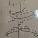 Basics Upholstered, Low-Back, Adjustable, Swivel Office Desk Chair, Black