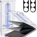 for Samsung Galaxy Z Fold 7 Privacy Screen Protector With Lens Protection Film,9H Hardness Anti-Scratch Tempered Glass, Case Friendly,(2+2 pack)