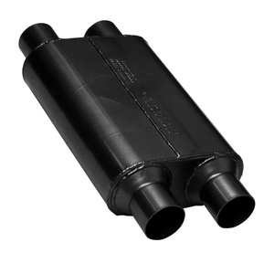 Flowmaster 40 Series Original Chambered Muffler – 2.50” Dual In / 2.50” Dual Out – Aggressive Sound – 16-Gauge Aluminized Steel – For Muscle Cars, Street Rods, Trucks, SUVs & Strip Builds (425404)