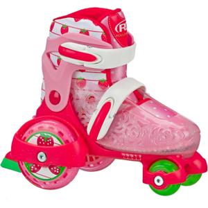 Fun Roll Beginner Roller Skates by Roller Derby, Adjustable Sizing, Skates for Kids, Toddlers, Boys, Girls, Size Youth 11-2