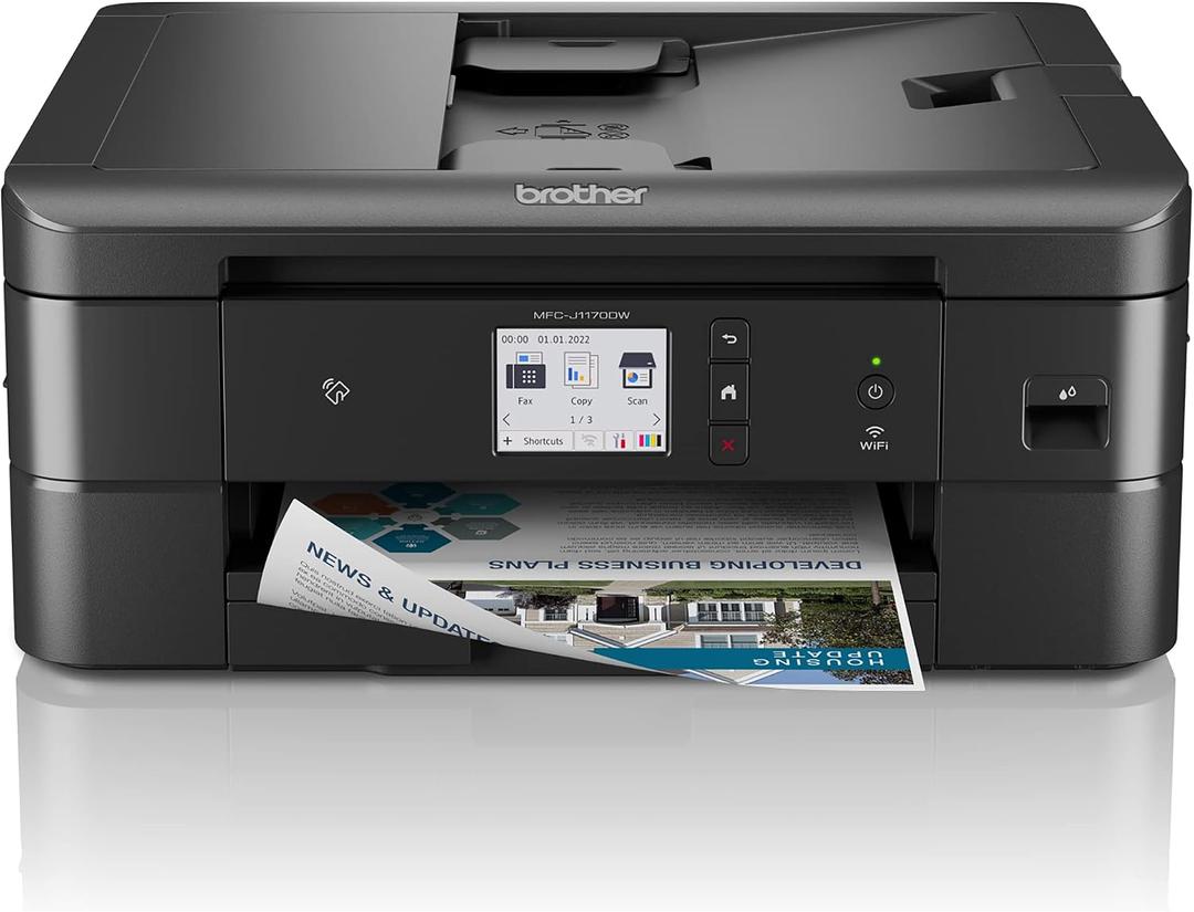 Brother MFC-J1170DW Wireless Color Inkjet All-in-One Printer with Mobile Device Printing, NFC, Cloud Printing & Scanning, Refresh Subscription and Amazon Dash Replenishment Ready