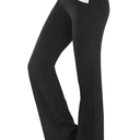 IUGA Bootcut Yoga Pants with Pockets for Women Wide Leg Pants High Waist Workout Pants Tummy Control Work Pants 4 Pockets, Size L