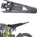 Modified Extended Rear Fender,Long Back Mudguard for Surron Light Bee X/S and Segway X160/X260,Longer Tail Guard Sur-Ron Accessories,Imitation Carbon Fiber Sur Ron Parts(Water Transfer,Glossy)