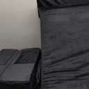 ENITYA Back Pillow for Bed Sitting up, 19" Reading Pillow for Sitting in Bed Adult, Back Support Pillow with Arms for Watching TV/Reading/Gaming/Resting, Medium(Black)