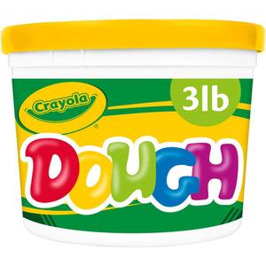 Crayola Dough - Yellow (3lb), Bulk Modeling Dough for Kids, Clay Alternative, Resealable Tub, Ages 3+, Great for Kids Arts & Crafts