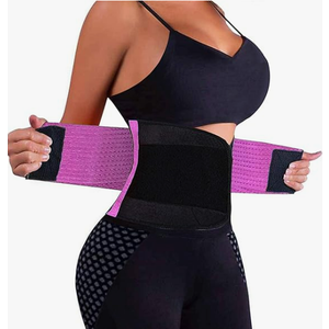 VENUZOR Waist Trainer Belt for Women - Waist Cincher Trimmer - Slimming Body Shaper Belt - Sport Girdle Belt (UP Graded), Purple, XXL