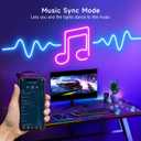 KANTUTOE LED Neon Rope Lights, 13.1ft RGB LED Light Strip, 24V Music Sync App/Remote Control DIY Rope Light, IP67 Waterproof Gaming Neon Strip Lights for Bedroom Indoor Oudoor Dcor