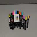 posca Paint Markers, 3M Fine Point Acrylic Paint Pens with Reversible Tips, Art Supplies For Gifts, Decorations, Fabric, Metal, Glass, Wood and Canvas, Set of 24