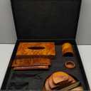 SALIEX Pen Holder, Document Organizer, Tissue Box, Business card holder, set of (7 articles)