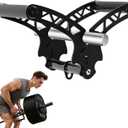 Fitarc Adjustable Width T Bar Row Handle,Landmine Attachment for Barbell,U Clips Gym Landmine Handle V Bar Attachment Exercise for Back,Arm,Shoulder