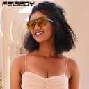 FEISEDY Amber Blue Light Glasses for Computer Gaming Orange/Yellow lens Anti Eyestrain Sleep Glasses G2835