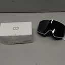 Lamicall Ski Goggles with 3X Anti-Fog - 100% UV Protection, OTG, Gifts for Skiing, Snowboard, Snowmobile, Men, Women (White Frame - Silver Lens)