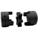 3/4" to 3/4" L075 Flexible 3-Piece L-Jaw Coupling Coupler Set & Rubber Spider for Log Wood Splitter,L Flexible Coupling L075-3/4-3/4