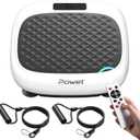 POWET Vibration Plate Exercise Machine, Whole Body Workout Vibration Plate for Lymphatic Drainage with 5 Setting Modes, 99 Speed Levels for Weight Loss, Shaping, Toning