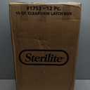 Sterilite 17531712 Clearview Storage Box With Latched Lid - 15 Qt. 17"L x 11-1/8"W x 6-1/2"H - Lot of 12