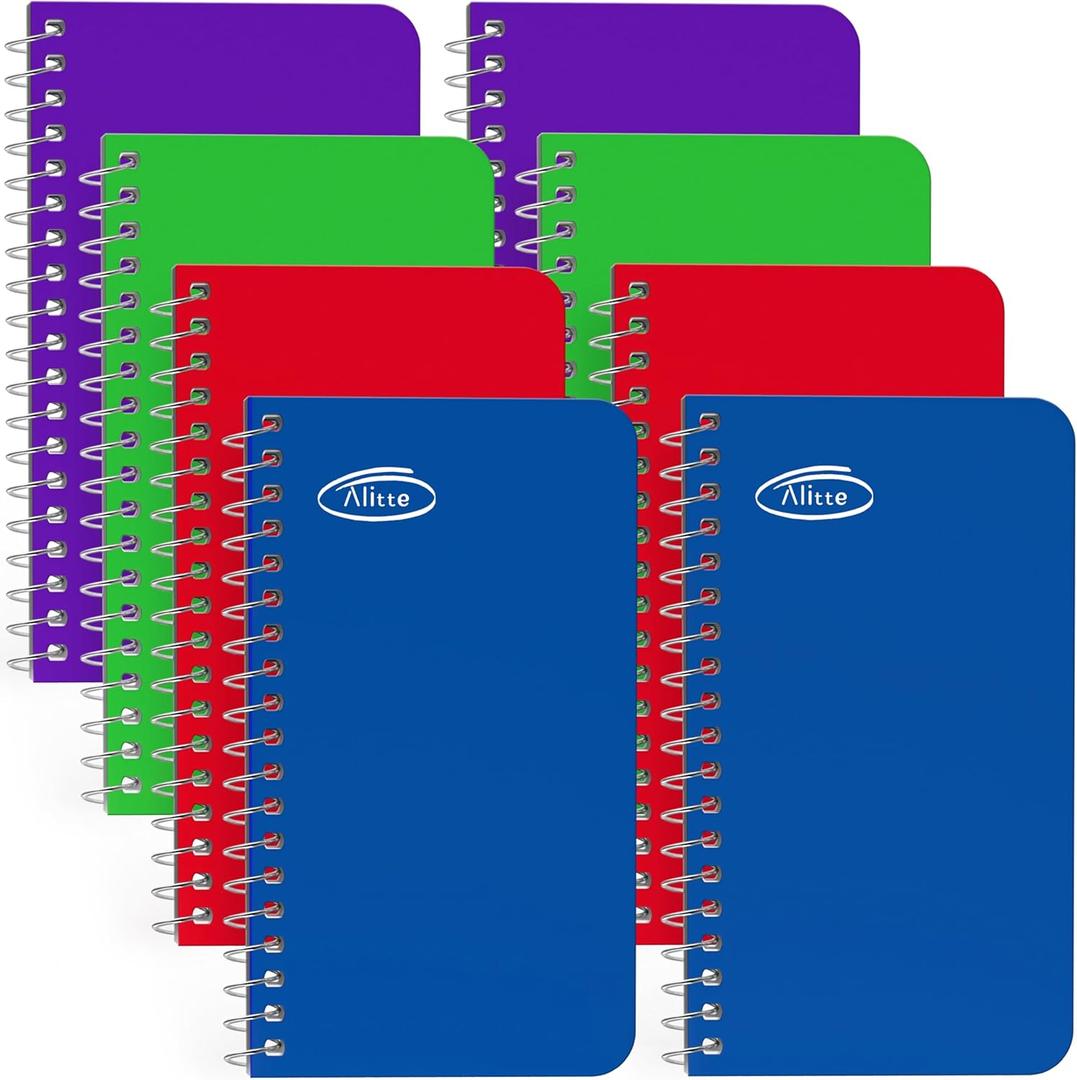 3 x Small Spiral Notebooks - 24-Pack College-Ruled Mini Notepads 3x5 for School, Home, Office - Pocket-Sized for On-the-Go Writing - 60 Sheets per Pad, Assorted Colors