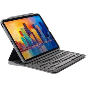 ZAGG Pro Keys Detachable Case and Wireless Keyboard for Apple iPad Pro 12.9, Multi-Device Bluetooth Pairing, Backlit Laptop-Style Keys, Apple Pencil Holder, 6.6ft Drop Protection - Charcoal