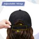 Hat Wigs for Women Baseball Cap with Hair Extensions Short Wave Synthetic baseball Cap Wig for Women Adjustable Hat with Hair Attached for Daily Use(14inch)