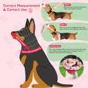 Dog Cone Soft Surgery Dog Cone Collar - Adjustable Long Foldable Comfortable for Recovery Alternative Prevent Biting Stop Licking Wound Small Medium Large Dogs (Strawberry Red, XL)