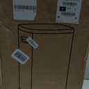 LUNIZ Kitchen Trash Can Super Large Capacity Stainless Steel Trash Can 50L Office Home Kitchen Outdoor Indoor Foot-Type Sortable Trash Can Office Wastebasket (Silver)