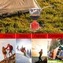 Portable Outdoor Camping Stove, With Powerful Firepower of 10000 BTU,Quickly Boil 1.5L of Water in 4 Minutes and 30 Seconds,Compatible with Propane/Butane Gas Tanks,Windproof Stove