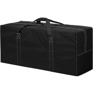 155L Extra Large Duffle Bag - 42 inch Heavy Duty & Water Resistant Duffel Bag Durable Luggage Storage Bag for Camping, Travel, Sports , Black 