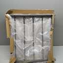 Wine Rack Wall Mounted - Heavy Duty 20Bottle Capacity Storage - 3.7 Inch Extra Wide Slots for Champagne & Magnum - Professional Grade for Wine Collectors - Rust-Resistant Matte Black Metal