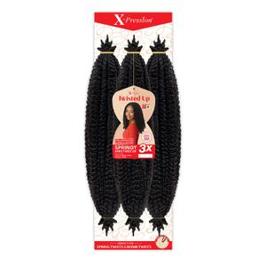 X-pression Braid Outre Crochet Braids X-Pression Twisted Up 3X Springy Afro Twist 24inch (1-pack, 2T1B/30) Color May Vary X-pression Braid Outre Crochet Braids X-Pression Twisted Up 3X Springy Afro Twist 24inch (1-pack, 2T1B/30) Color May Vary