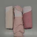 3-Pack Organic Swaddles for Newborns, Baby Sleep Sacks 0-3 Months - Baby Swaddle Wrap, Newborn Wearable Blanket, Infant Sleep Sack for Girls, Boys, Soft & Snug, Large Hook & Loop Closure (Roseate)