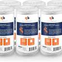 Aquaboon 5 Micron 10 x 4.5 String Wound Water Filter Cartridge 6-Pack