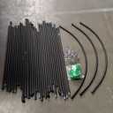 Black Sticks With Hooks  Straight sticks - 35", semi-circular - 40"