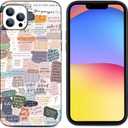 Compatible with iPhone 15 Pro Max Case, Bible Verses Aesthetic Cute Indie Christian Postive Quotes Design TPU Shockproof Durability Full Body Protection Cover Case (Pattern-6)