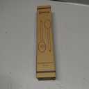 Large Wooden Spoons for Cooking, 2Pack Natural Teak Wood Cooking Spoon Set, Non-Stick Slotted and Corner Spoon, Heat-Resistant Wooden Spatula Spoon for Serving and Mixing