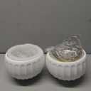 2 Pack White Ceramic Brass Semi Flush Mount Ceiling Light Vintage Hallway Light Fixtures, Modern Small Ceiling Mount Light Lamp for Hall Kitchen Entryway Pass Way Porch Foyer