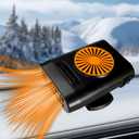 12V Car Heater,200W Portable Car Heater for Vehicle Car Windshield Heater Defrost Defogger Car Heater That Plugs Into Cigarette Lighter (Orange Black)