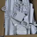 Goovilla Room Divider for Room Separation, Tension Curtain Rods No Drilling, 4-10ft(H) 28-114inch(W) Adjustable Temporary Privacy Wall Divider, Heavy Duty Freestanding Space Partition Separator, White