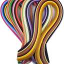 CrafTreat Multi-Coloured Quilling Paper Strips for Craft Work - 500 Quilling Strips, 3 mm, 30 cm Long - Paper Filler for Decorating Cards, Gift Bags, Picture Frames and Scrapbooking
