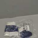 KIMOBER 12 Pack 4 Inch Christmas Mini Stockings Small Xmas Christmas Hanging Stocking Little Rustic Christmas Tree Ornaments for Home Party Holiday Decor(Blue Knit)