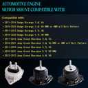 Set of 3 Engine Motor Mount Compatible with 2011-2024 Durango 3.6L 5.7L 2011-2021 Grand Cherokee 3.6L 5.7L 6.4L Replace for A5611 A5611 A5488