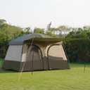 Vidalido Tents6-8 Person Camping Tent with Extended Vestibule2 Room Weather Resistant Family TentsEasy Install Waterproof Outdoor Tent for Backpacking and Camping Hiking
