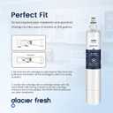 GLACIER FRESH Replacement for RPWFE, RPWF (Built-in CHIP) Refrigerator Water Filter, Compatible with GFE28GYNFS, GFE28GELDS, PFE28KELDS, PFE28KYNFS, GFD28GELDS, PWE23KELDS, PWE23KMKES, 3 Pack