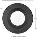 Maxxima 5 in. & 6 in. 5 CCT Retrofit Recessed LED Downlight - 1100 Lumens, E-26 Quick Connect, 5 CCT 2700K/3000K/3500K/4000K/5000K, Dimmable, Ceiling Light Fixture for Kitchen or Hallway, Black Trim