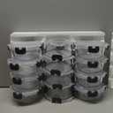 12 Pack Small Glass Food Storage Containers with Lids Airtight, 13oz Leak-Proof Meal Prep Containers Set, Freezer to Microwave Safe, Dishwasher Safe